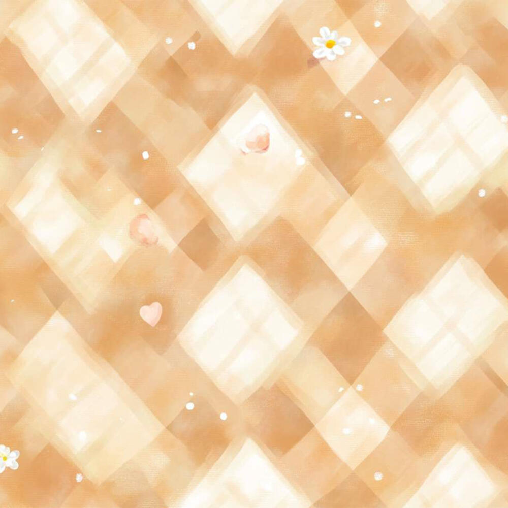 Tricoline Digital Fabricart Coleção Capivaras 100% Algodão 1,50m Largura - Xadrez marrom