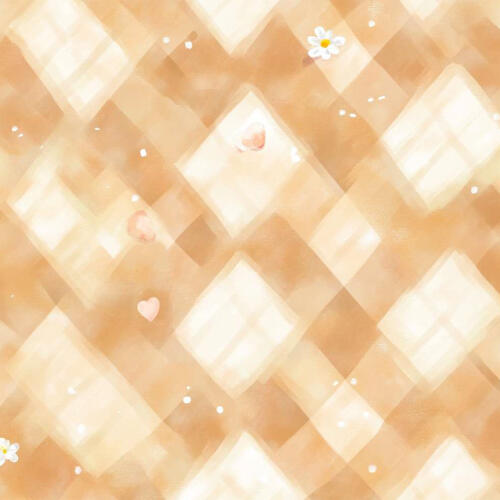 Tricoline Digital Fabricart Coleção Capivaras 100% Algodão 1,50m Largura - Xadrez marrom