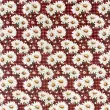 Tricoline Digital Fabricart Coleção Margaridas 100% Algodão 1,50m Largura - Fundo bordô