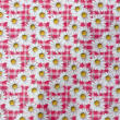 Tricoline Digital Fabricart Coleção Margaridas 100% Algodão 1,50m Largura - Fundo pink