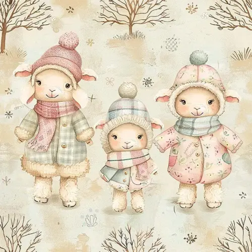 Tricoline Digital Fabricart Coleção Ovelhinhas 100% Algodão 1,50m Largura - Var991 Tricoline Digital Fabricart Coleção Ovelhinhas 100% Algodão 1,50m Largura - Var991