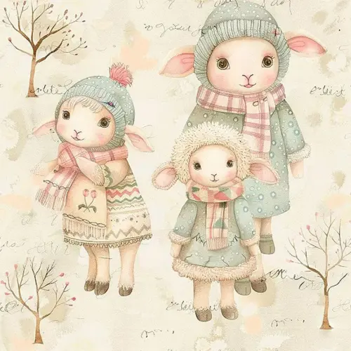 Tricoline Digital Fabricart Coleção Ovelhinhas 100% Algodão 1,50m Largura - Var992 Tricoline Digital Fabricart Coleção Ovelhinhas 100% Algodão 1,50m Largura - Var992