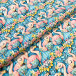 Tricoline Digital Fabricart Coleção Tropical 100% Algodão 1,50m Largura - Flamingos