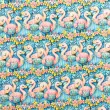 Tricoline Digital Fabricart Coleção Tropical 100% Algodão 1,50m Largura - Flamingos