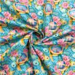 Tricoline Digital Fabricart Coleção Tropical 100% Algodão 1,50m Largura - Tartarugas