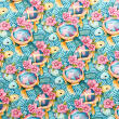 Tricoline Digital Fabricart Coleção Tropical 100% Algodão 1,50m Largura - Tartarugas