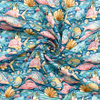 Tricoline Digital Fabricart Coleção Tropical 100% Algodão 1,50m Largura - Peixes