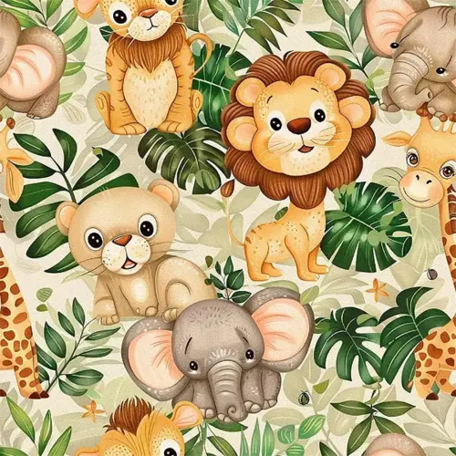 Tricoline Digital Fabricart Safari Boho 100% Algodão 1,50m Largura - Variante 1 Tricoline Digital Fabricart Safari Boho 100% Algodão 1,50m Largura - Variante 1