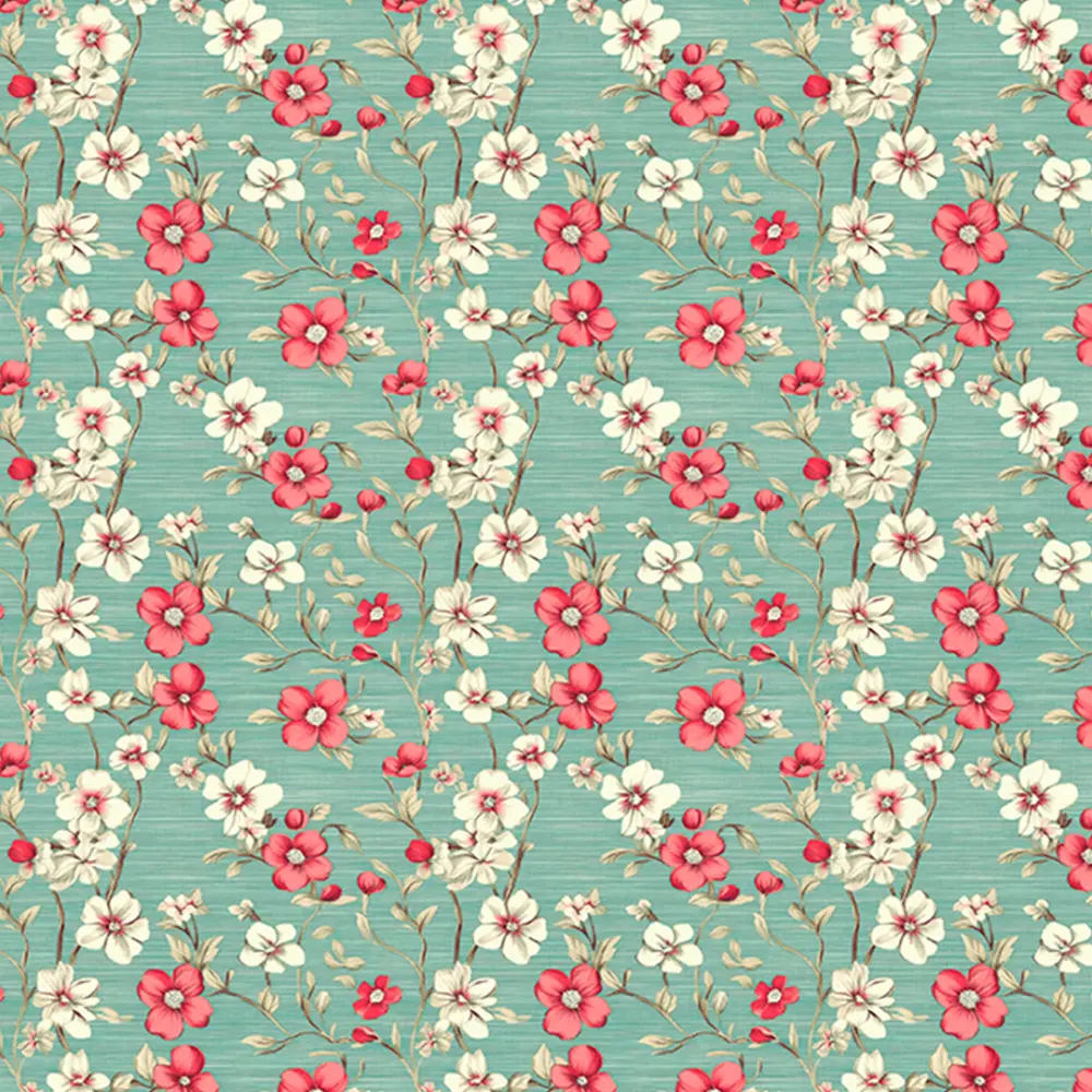 Tricoline Digital Fernando Maluhy Coleção Gorjeio 100% Algodão 1,50m Largura - Floral verde Tricoline Digital Fernando Maluhy Coleção Gorjeio 100% Algodão 1,50m Largura - Floral verde