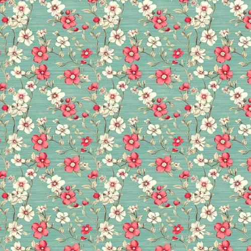 Tricoline Digital Fernando Maluhy Coleção Gorjeio 100% Algodão 1,50m Largura - Floral verde