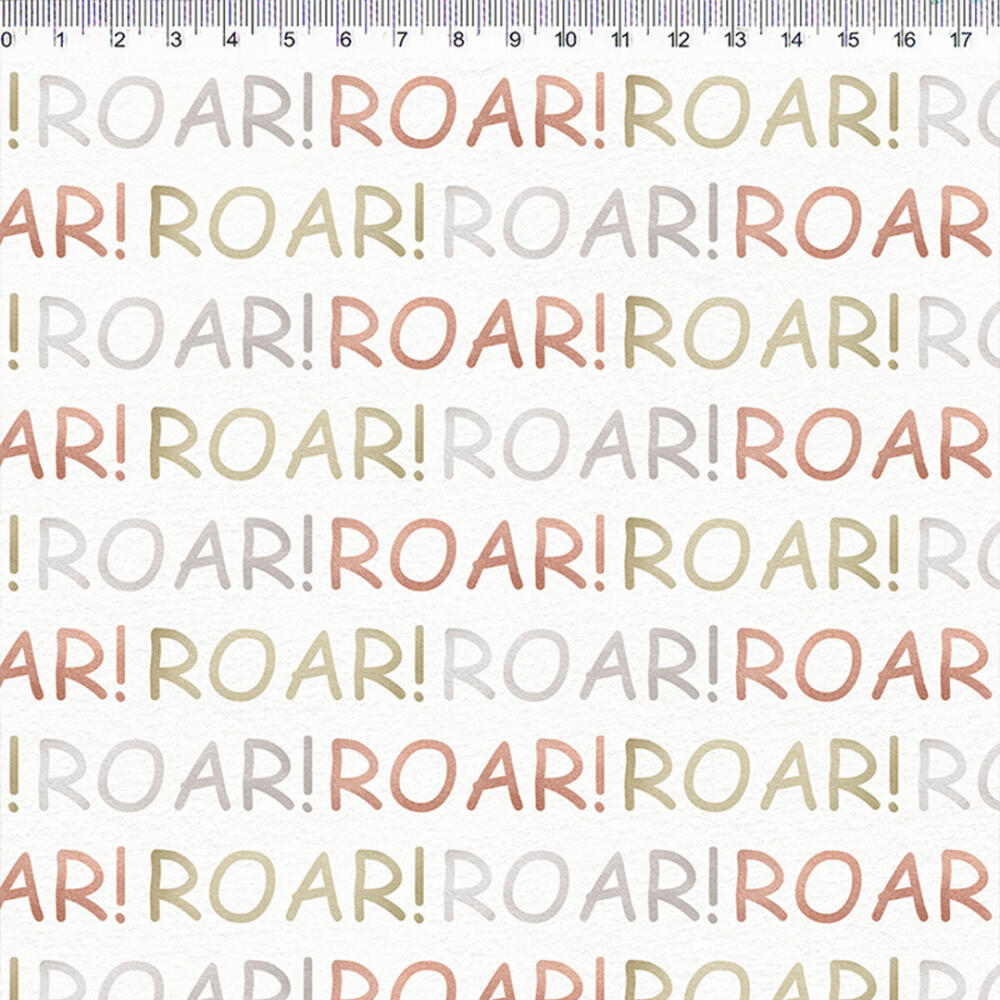 Tricoline Digital Fernando Maluhy Coleção Dinos 100% Algodão - Roar