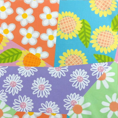 Tricoline Digital Floral Amanhacer 100% Algodão 1,50m Largura - Variante 1