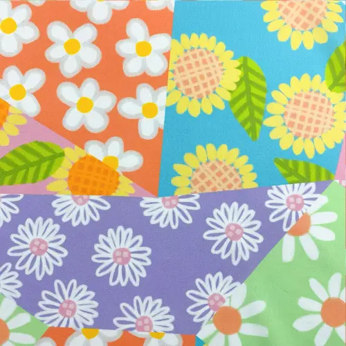 Tricoline Digital Floral Amanhacer 100% Algodão 1,50m Largura - Variante 1