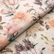 Tricoline Digital Floral Fundo Bege com Poá 100% Algodão - Variante 1 Tricoline Digital Floral Fundo Bege com Poá 100% Algodão - Variante 1