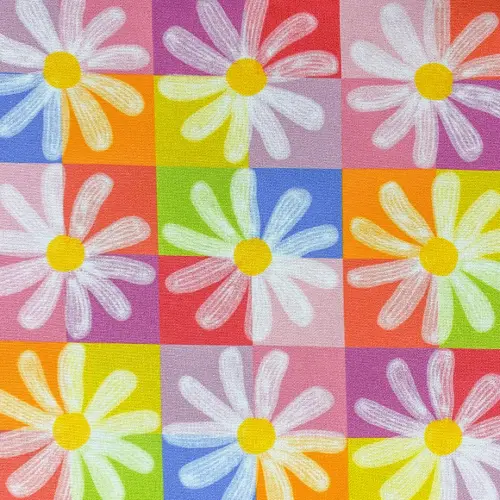 Tricoline Digital Floral do Amor 100% Algodão 1,50m Largura - Variante 1