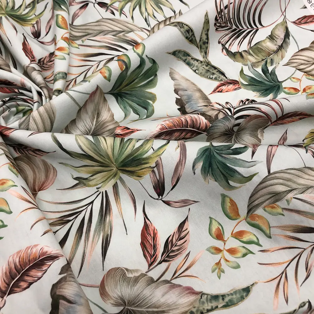 Tricoline Digital Folhagem 100% Algodão 1,50m Largura - Variante 1 Tricoline Digital Folhagem 100% Algodão 1,50m Largura - Variante 1