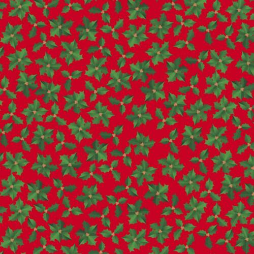 Tricoline Digital Folhagem de Natal 100% Algodão 1,50m Largura - Variante 1