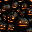 Tricoline Digital Halloween Black Abóbóras Pretas 100% Algodão - Variante 1 Tricoline Digital Halloween Black Abóbóras Pretas 100% Algodão - Variante 1