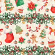 Tricoline Digital - Itens de Natal Fundo Bege - 100% Algodão - Variante 1 Tricoline Digital - Itens de Natal Fundo Bege - 100% Algodão - Variante 1