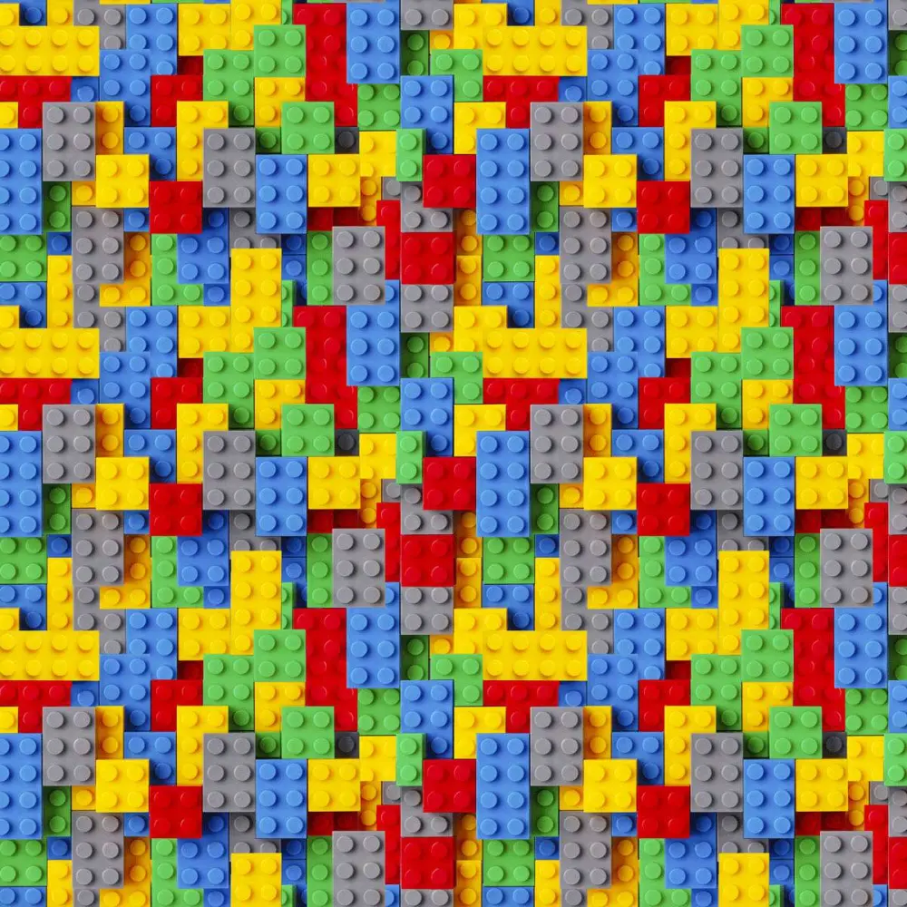 Tricoline Digital - Lego - 100% Algodão - Variante 1