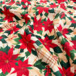 Tricoline Digital Natal Flores Rústicas 100% Algodão - Variante 1