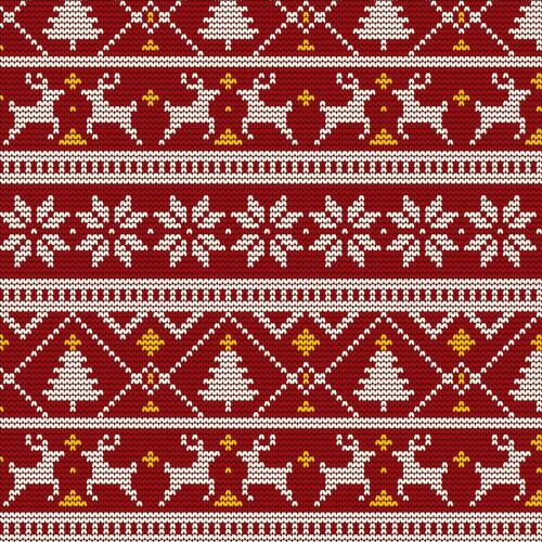 Tricoline Digital - Patch Vermelho Natal - 100% Algodão - Variante 1