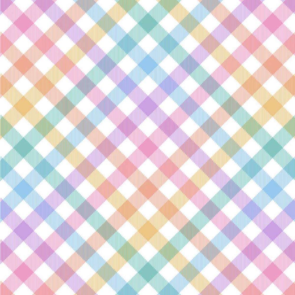 Tricoline Digital - Xadrez Candy Colors - 100% Algodão - Variante 1