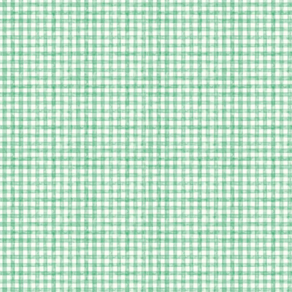Tricoline Digital Xadrez Verde Menta 100% Algodão - Variante 1