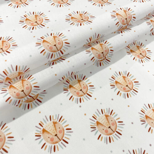 Tricoline Estampa Exclusiva Coleção Wild One 100% Algodão 1,50m Largura - Leão