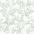 Tricoline Estampa Exclusiva Raminhos Verdes 100% Algodão 1,50m Largura - Variante 1
