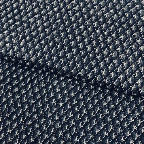 Tricoline Estampa Matelassê 100% Algodão 1,50m Largura - Azul marinho Tricoline Estampa Matelassê 100% Algodão 1,50m Largura - Azul marinho