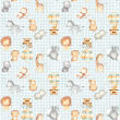 Tricoline Estampada Baby Fundo Xadrez 100% Algodão 1,50m Largura - Variante 1