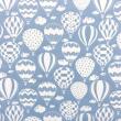 Tricoline Estampada - Balão Azul Bebê - 100% Algodão - 1,50m Largura - Variante 1