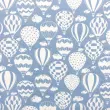 Tricoline Estampada - Balão Azul Bebê - 100% Algodão - 1,50m Largura - Variante 1 Tricoline Estampada - Balão Azul Bebê - 100% Algodão - 1,50m Largura - Variante 1