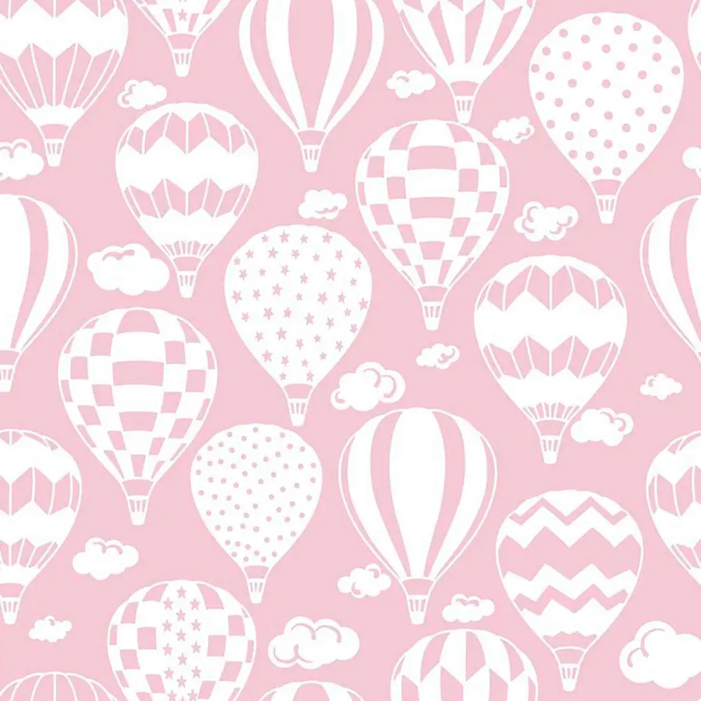 Tricoline Estampada - Balão Rosa Bebê - 100% Algodão - 1,50m Largura - Variante 1 Tricoline Estampada - Balão Rosa Bebê - 100% Algodão - 1,50m Largura - Variante 1