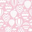 Tricoline Estampada - Balão Rosa Bebê - 100% Algodão - 1,50m Largura - Variante 1