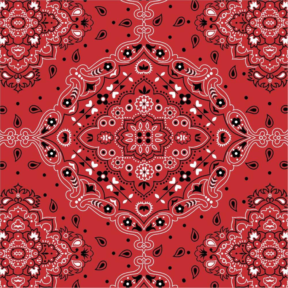 Tricoline Estampada - Bandana Clássica - 100% Algodão - 1,50m largura - Variante 1