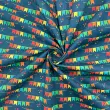 Tricoline Estampada Bandeirinhas Fundo Azul Marinho 100% Algodão 1,50m largura - Variante 1 Tricoline Estampada Bandeirinhas Fundo Azul Marinho 100% Algodão 1,50m largura - Variante 1