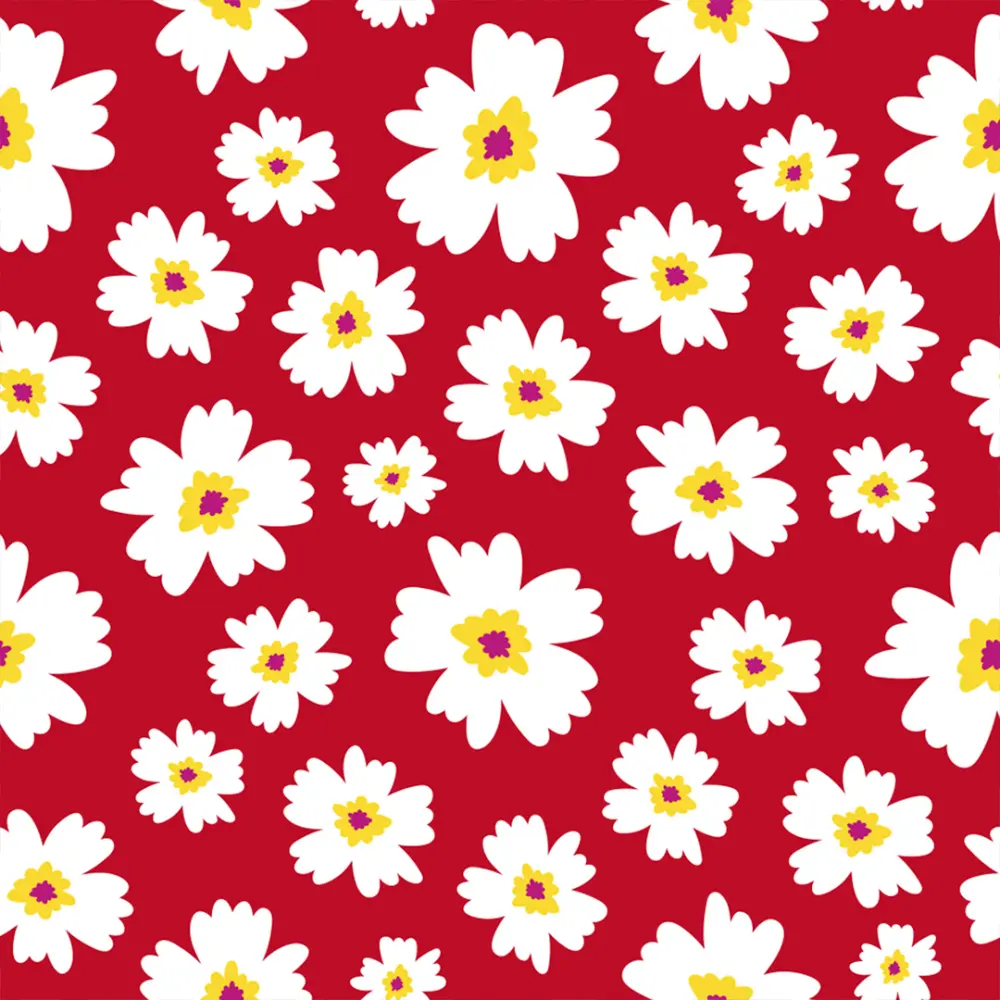 Tricoline Estampada Big Margaridas 100% Algodão 1,50m largura - Variante 10 Tricoline Estampada Big Margaridas 100% Algodão 1,50m largura - Variante 10