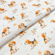 Tricoline Estampada Cachorrinho no Jardim 100% Algodão 1,50m Largura - Variante 1