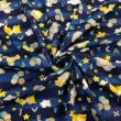 Tricoline Estampada Caldeira Bichinhos e Alfabeto 100% Algodão 1,50m Largura - Azul marinho noite