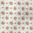 Tricoline Estampada Caldeira Buquês Yasmin 100% Algodão 1,50m Largura - Fundo creme