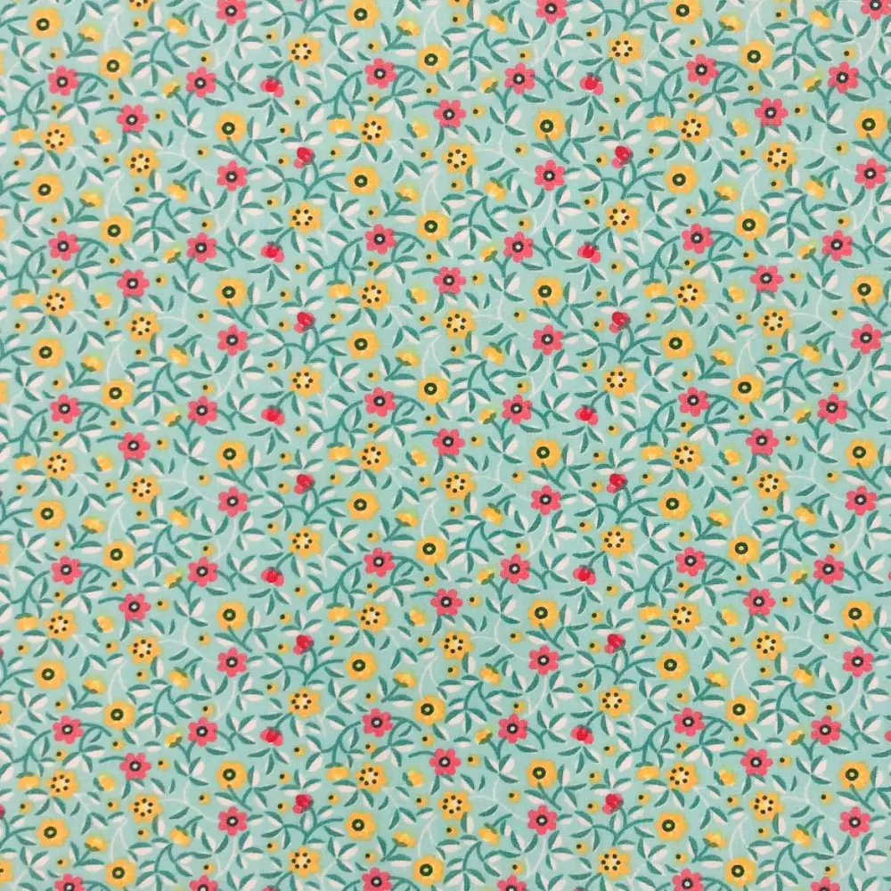 Tricoline Estampada Caldeira Kelly 100% Algodão 1,50m Largura - Verde Tricoline Estampada Caldeira Kelly 100% Algodão 1,50m Largura - Verde