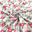 Tricoline Estampada Caldeira Ruby 100% Algodão 1,50m Largura - Rosa