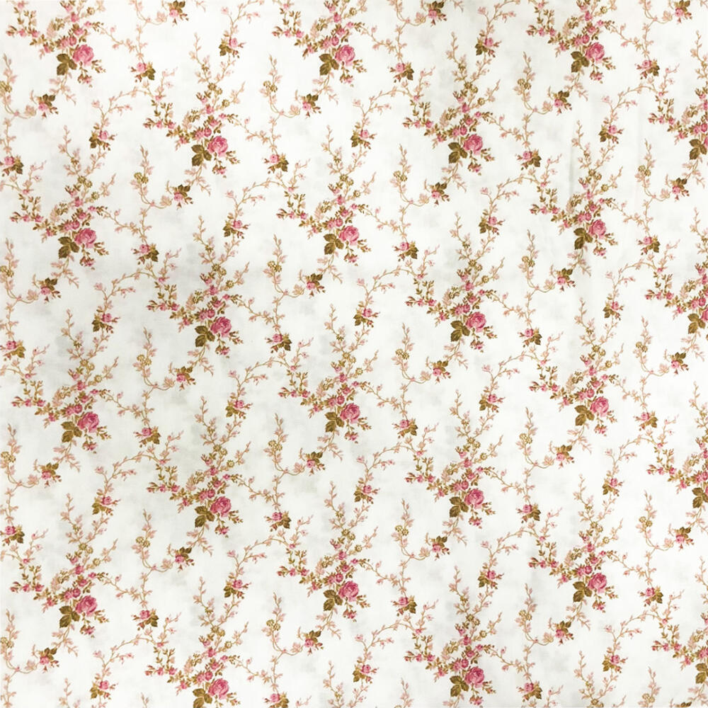 Tricoline Estampada Caldeira Sarah 100% Algodão 1,50m Largura - Pink