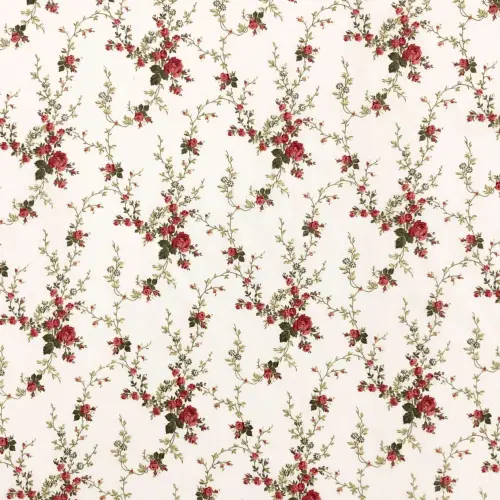 Tricoline Estampada Caldeira Sarah 100% Algodão 1,50m Largura - Bordô Tricoline Estampada Caldeira Sarah 100% Algodão 1,50m Largura - Bordô