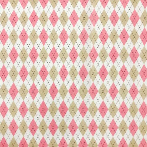 Tricoline Estampada Caldeira Trapézio 100% Algodão 1,50m Largura - Rosa