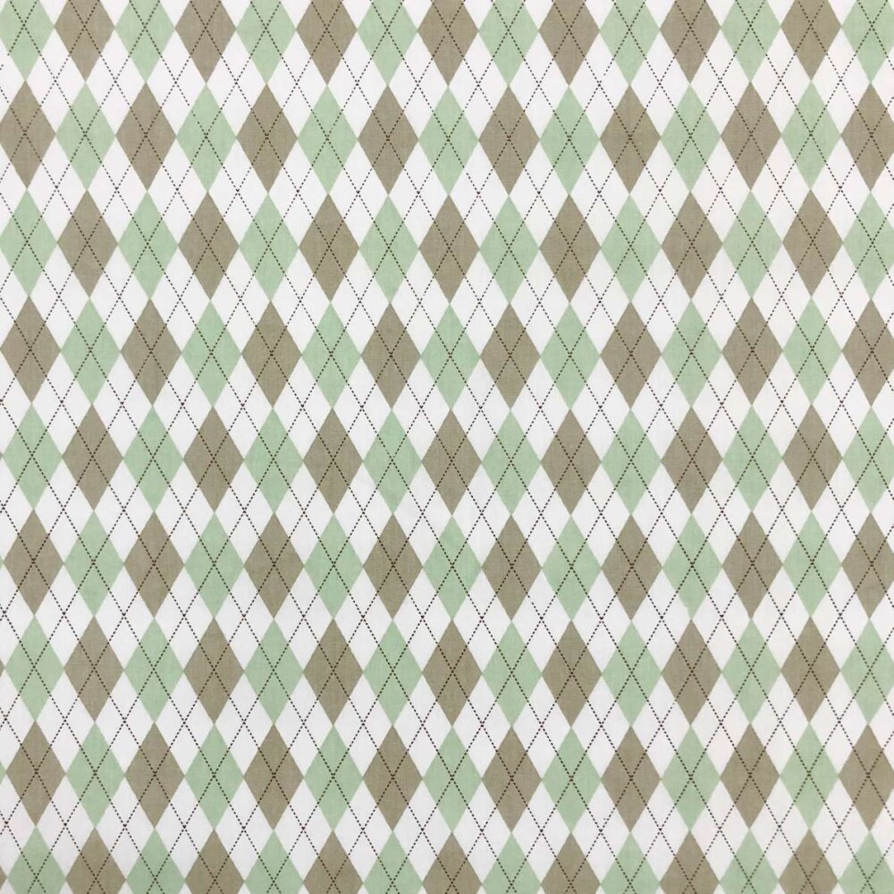 Tricoline Estampada Caldeira Trapézio 100% Algodão 1,50m Largura - Verde