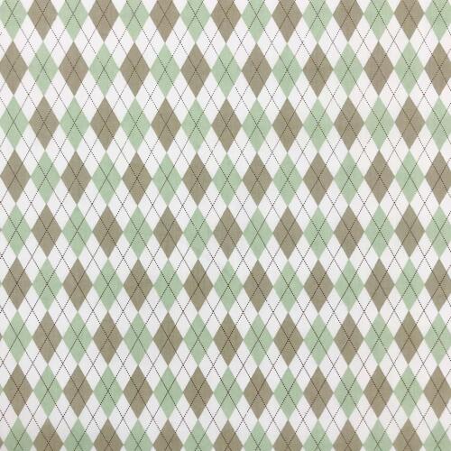 Tricoline Estampada Caldeira Trapézio 100% Algodão 1,50m Largura - Verde