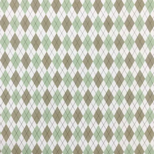 Tricoline Estampada Caldeira Trapézio 100% Algodão 1,50m Largura - Verde